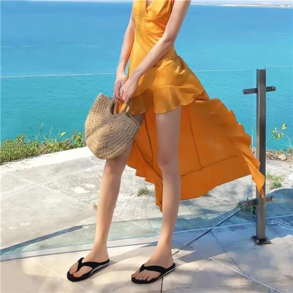 Flip Flops for Women with Arch Support Yoga Mat Comfortable Summer Beach Walking - Picture 2 of 7